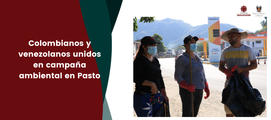 Colombianos y venezolanos unidos en campaña ambiental en Pasto