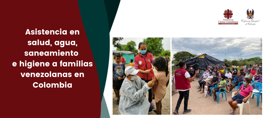 Asistencia en salud, agua, saneamiento e higiene a familias venezolanas en Colombia