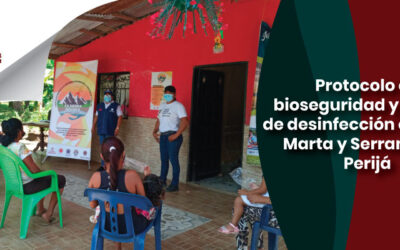 Protocolo de bioseguridad y puntos de desinfección en Santa Marta y Serranía del Perijá