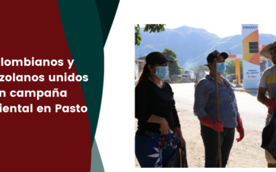 Colombianos y venezolanos unidos en campaña ambiental en Pasto