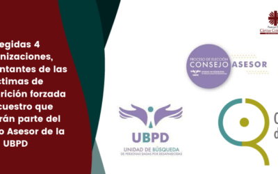 Elegidas 4 organizaciones, representantes de las víctimas de desaparición forzada y secuestro que formarán parte del Consejo Asesor de la UBPD