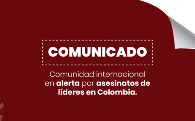 Comunidad internacional en alerta por asesinatos de líderes en Colombia