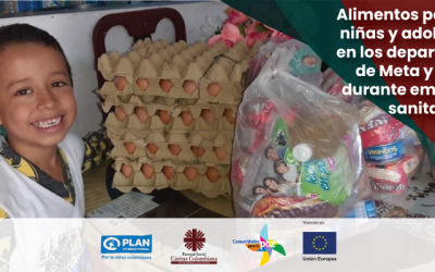 Alimentos para niños, niñas y adolescentes en los departamentos de Meta y Cauca, durante emergencia sanitaria