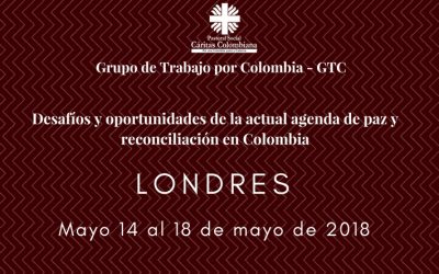 Caritas de Europa y USA se reúnen para definir agenda de trabajo por la paz y la reconciliación en Colombia