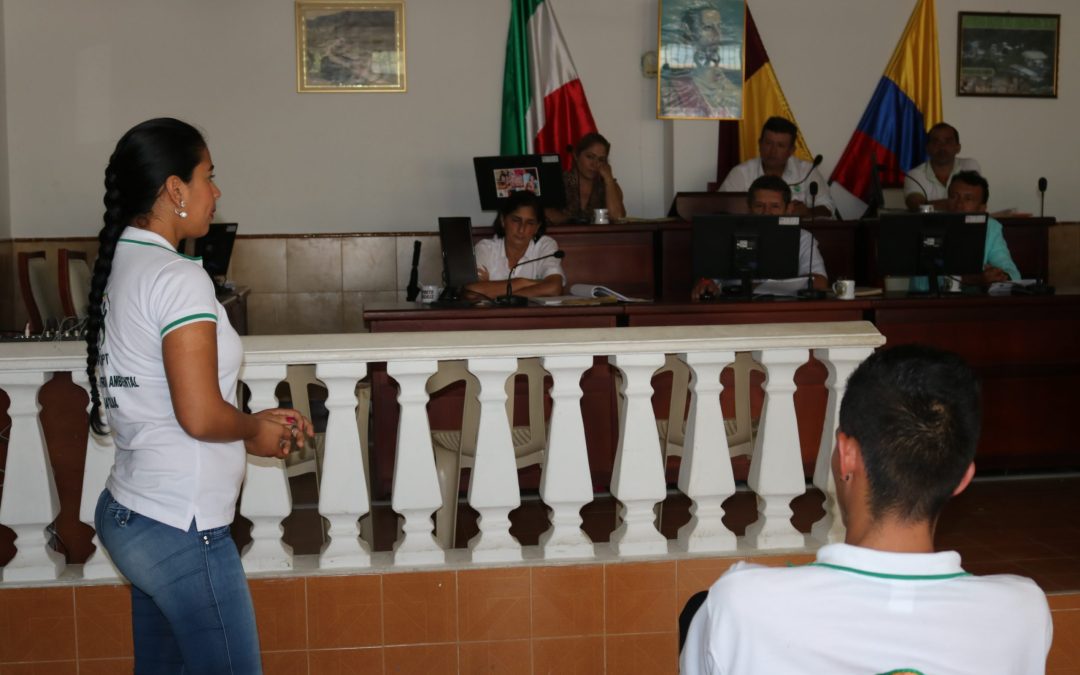 Jóvenes ambientalistas exponen iniciativa en el Concejo Municipal de Planadas-Tolima