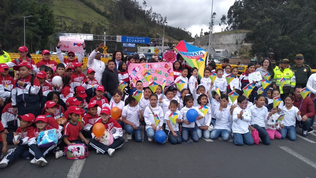 Con emotivo acto en la frontera colombo ecuatoriana Huellas de Ternura inicia oficialmente en Ecuador