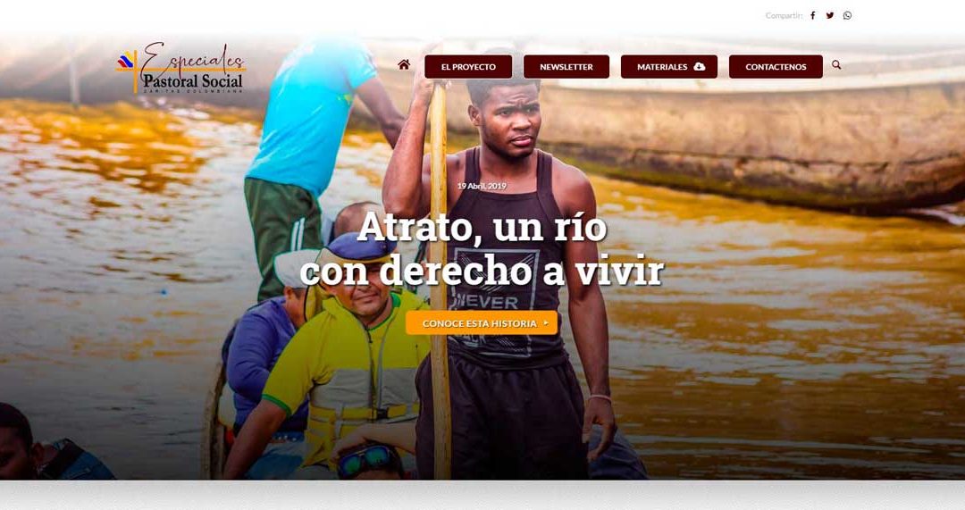 Atrato: un río con derecho a vivir, es la historia que abre el nuevo sitio web de especiales de Pastoral Social