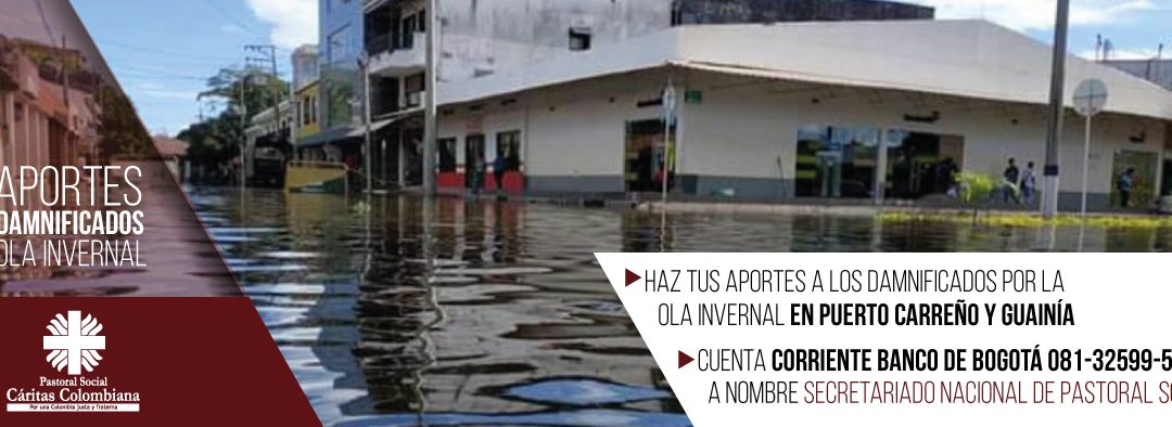 Pastoral Social beneficia a 100 familias afectadas por ola Invernal en Puerto Carreño