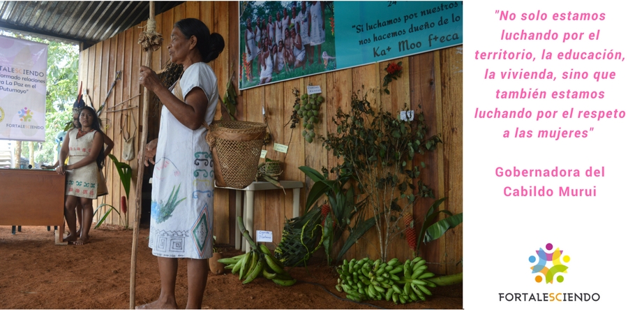 Diálogo sobre el rol de la mujer en la conservación de las costumbres indígenas en Puerto Asis